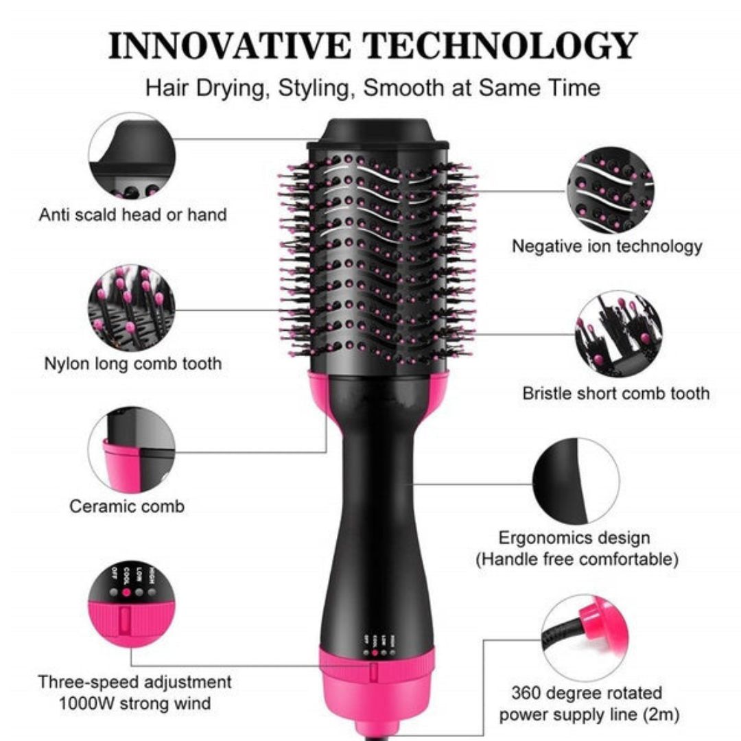 One Step Hot Air Brush ( Dryer + Straightener )