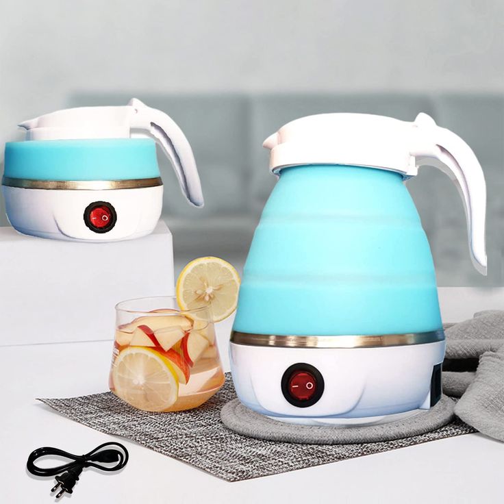 Silicone Water Kettle Mini Folding Water Boiler Electric Kettles