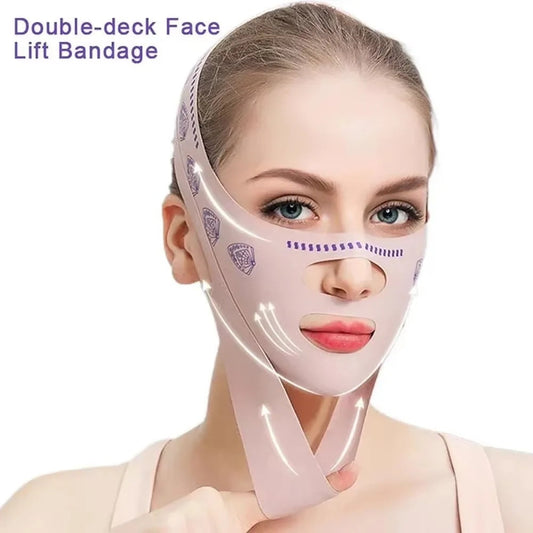 V Lifting Mask – Face Lifting Bandage | Double Chin Reducer | Elastic Face Slimming Strap